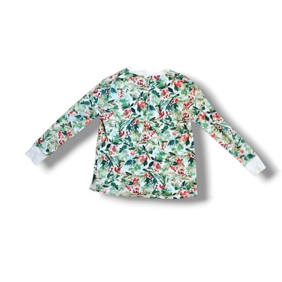 Stars Above Winter Holidays Print Thermal Pajamas Set - Picture 7 of 8